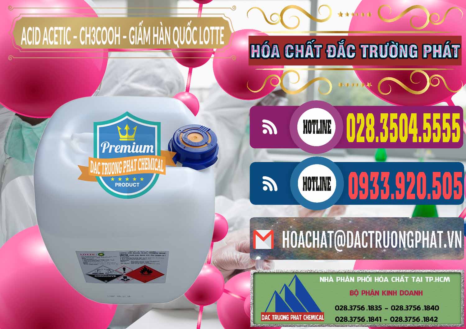 Phân phối _ bán Acetic Acid – Axit Acetic Hàn Quốc Lotte Korea - 0002 - Nhà phân phối và kinh doanh hóa chất tại TP.HCM - muabanhoachat.com.vn