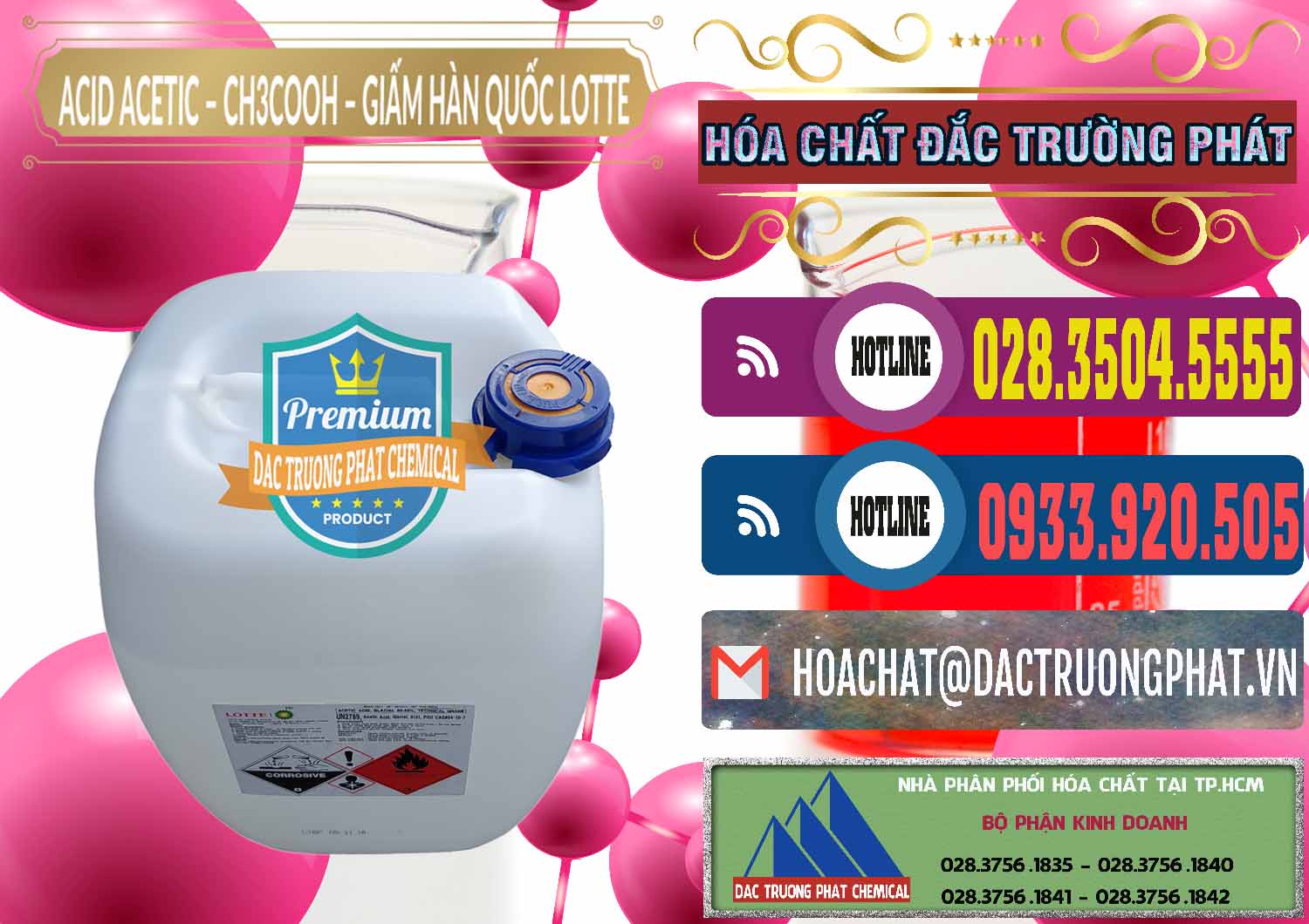 Đơn vị chuyên cung cấp ( bán ) Acetic Acid – Axit Acetic Hàn Quốc Lotte Korea - 0002 - Chuyên phân phối & bán hóa chất tại TP.HCM - muabanhoachat.com.vn
