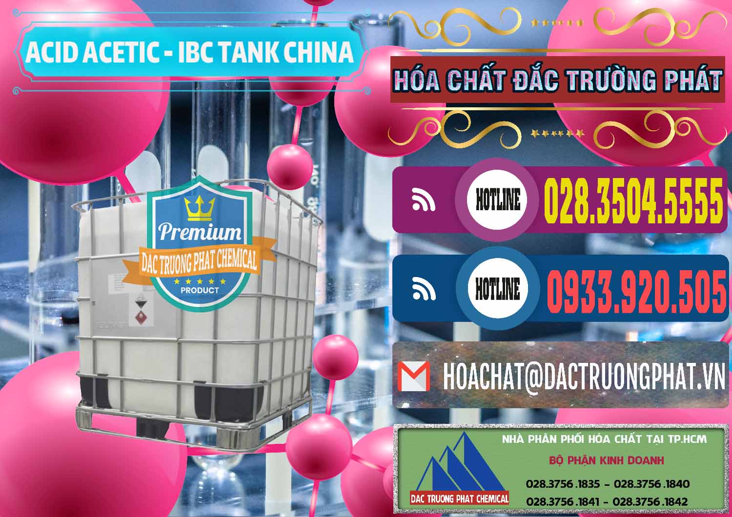 Nhà cung ứng - bán Acetic Acid – Axit Acetic Tank Bồn IBC Trung Quốc China - 0443 - Cty chuyên kinh doanh ( cung cấp ) hóa chất tại TP.HCM - muabanhoachat.com.vn