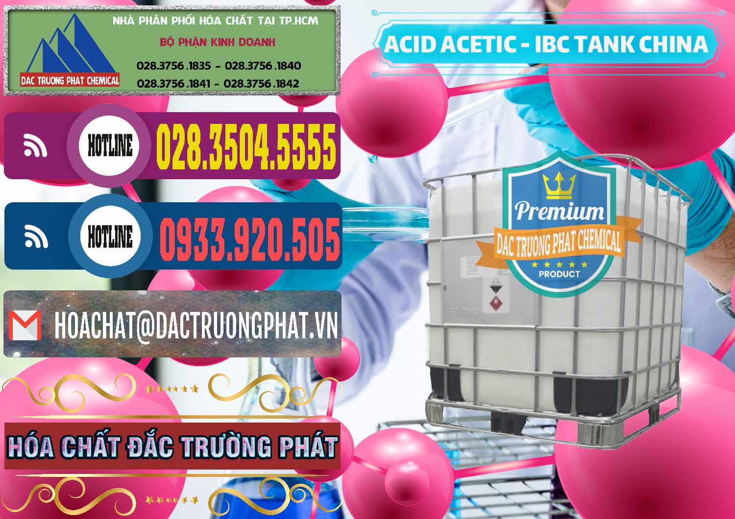 Đơn vị bán ( cung cấp ) Acetic Acid – Axit Acetic Tank Bồn IBC Trung Quốc China - 0443 - Cty cung ứng _ phân phối hóa chất tại TP.HCM - muabanhoachat.com.vn