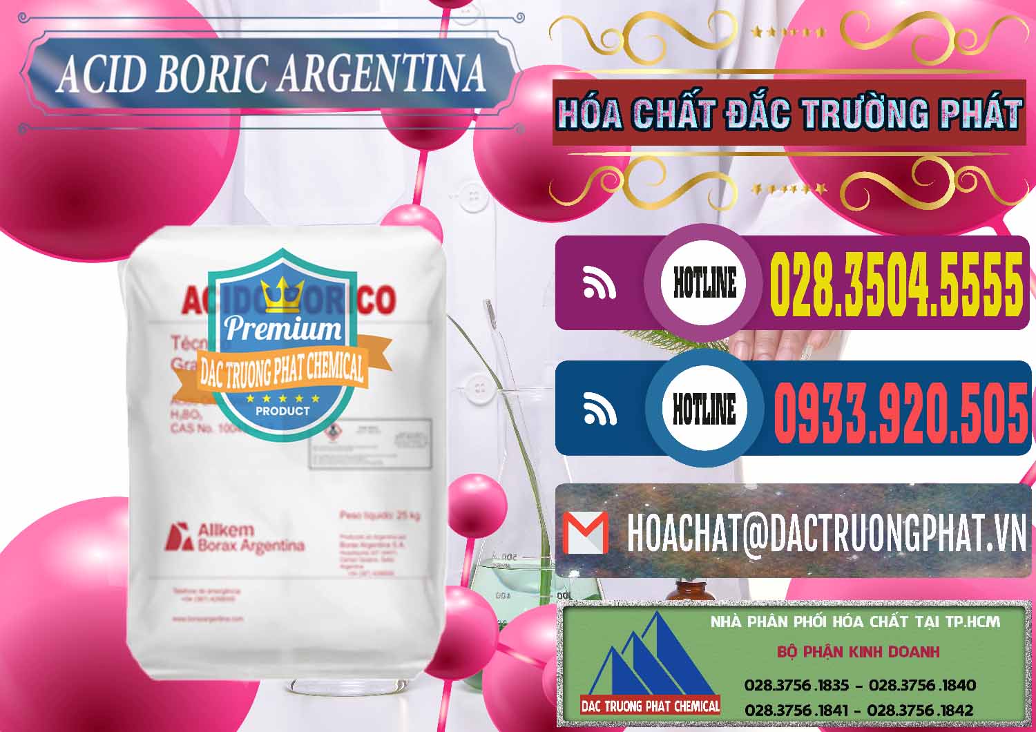 Chuyên bán ( phân phối ) Acid Boric – Axit Boric H3BO3 99% Allkem Argentina - 0448 - Công ty cung cấp - bán hóa chất tại TP.HCM - muabanhoachat.com.vn