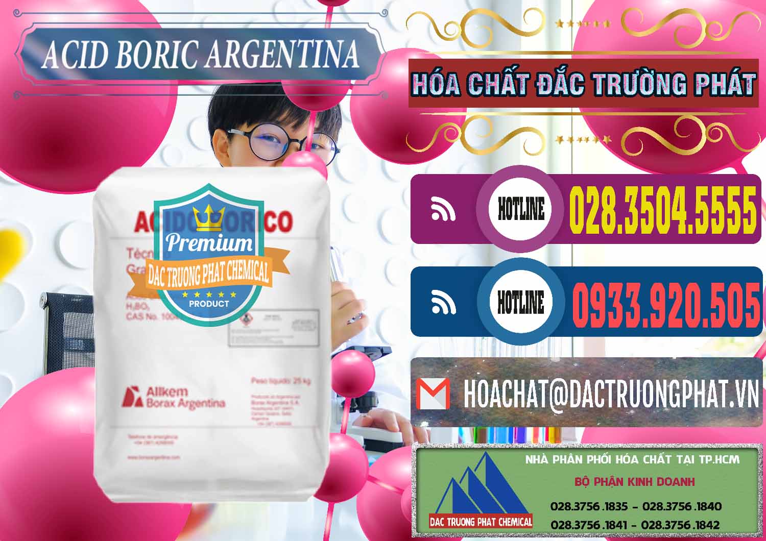 Nơi chuyên cung ứng - bán Acid Boric – Axit Boric H3BO3 99% Allkem Argentina - 0448 - Đơn vị chuyên phân phối và nhập khẩu hóa chất tại TP.HCM - muabanhoachat.com.vn