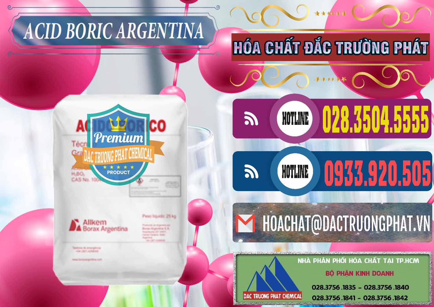 Đơn vị nhập khẩu và bán Acid Boric – Axit Boric H3BO3 99% Allkem Argentina - 0448 - Công ty bán & cung cấp hóa chất tại TP.HCM - muabanhoachat.com.vn