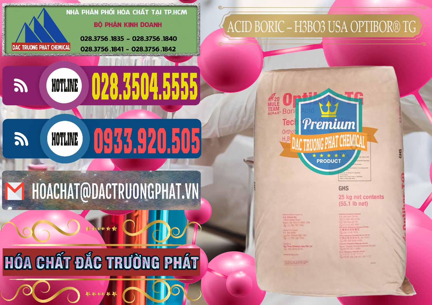 Công ty kinh doanh ( bán ) Acid Boric – Axit Boric H3BO3 99% Mỹ USA OPTIBOR® TG - 0004 - Nhà phân phối ( cung cấp ) hóa chất tại TP.HCM - muabanhoachat.com.vn