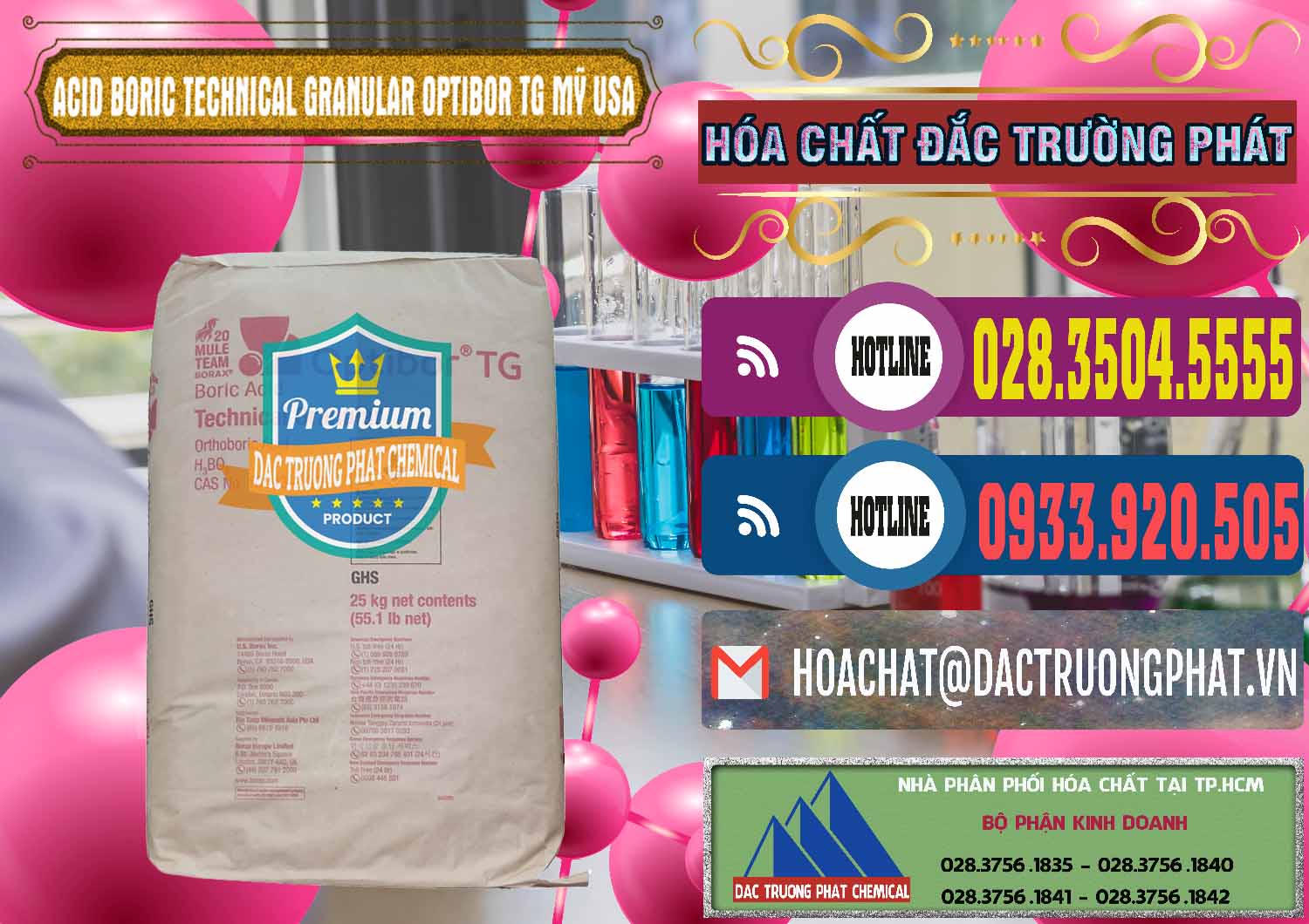 Kinh doanh ( bán ) Acid Boric – Axit Boric H3BO3 99% New 2021 Mỹ USA OPTIBOR® TG - 0226 - Nơi phân phối và cung cấp hóa chất tại TP.HCM - muabanhoachat.com.vn
