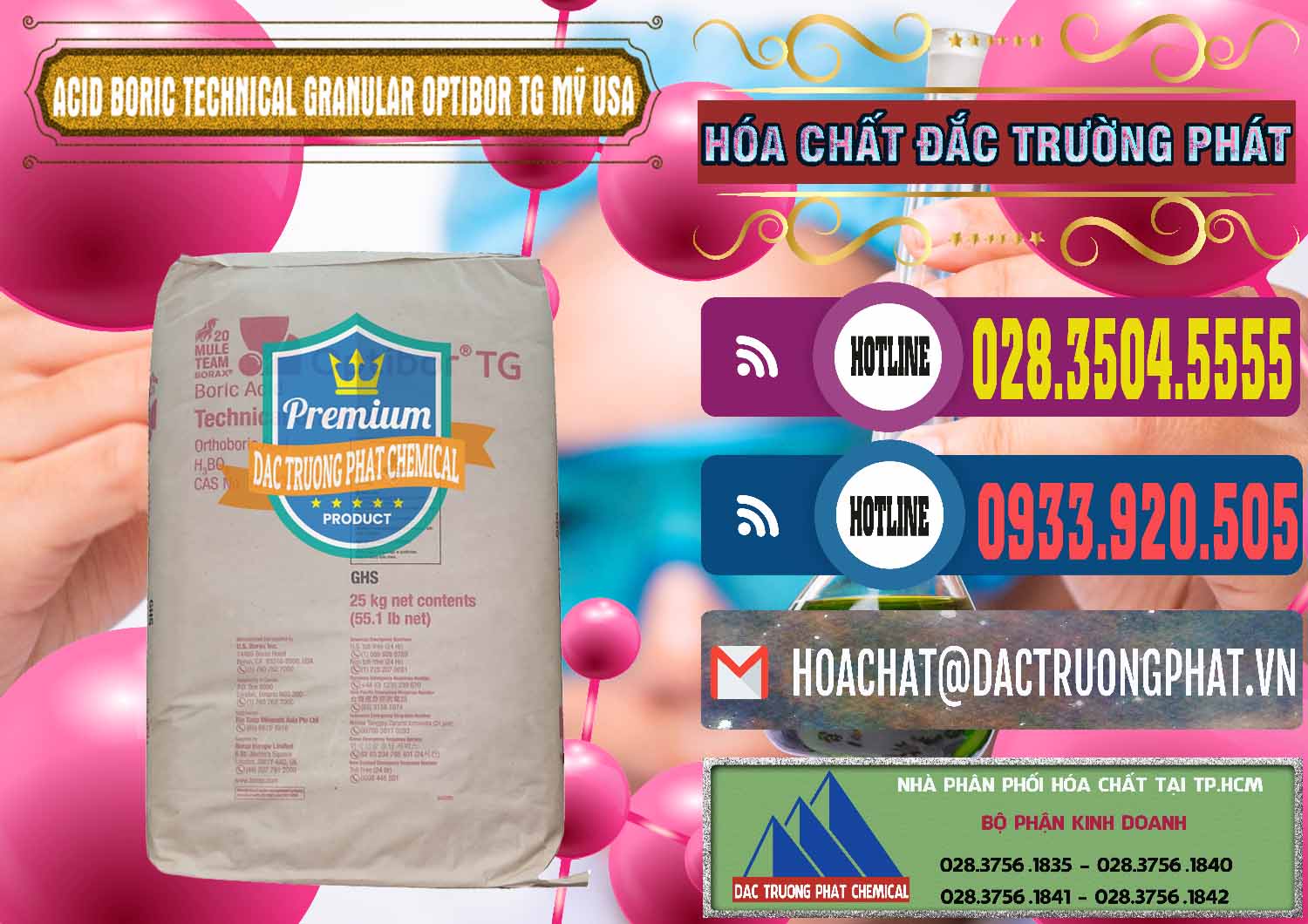 Công ty chuyên cung ứng và bán Acid Boric – Axit Boric H3BO3 99% New 2021 Mỹ USA OPTIBOR® TG - 0226 - Cty nhập khẩu _ phân phối hóa chất tại TP.HCM - muabanhoachat.com.vn