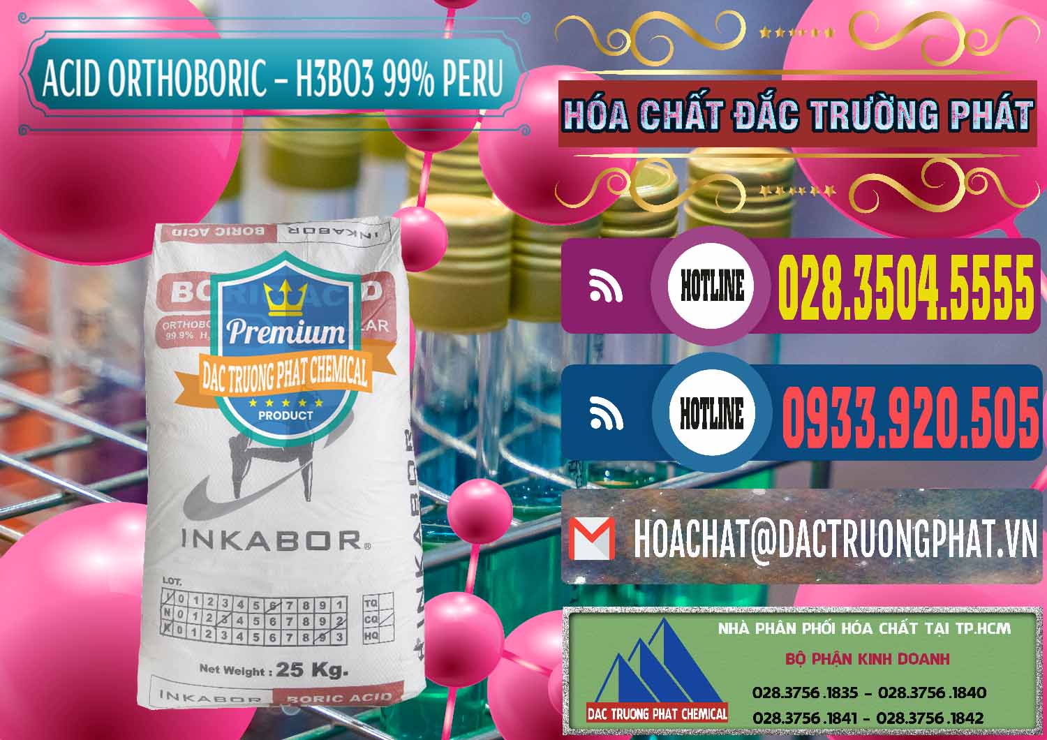 Đơn vị bán _ phân phối Acid Boric – Axit Boric H3BO3 99% Inkabor Peru - 0280 - Nơi cung cấp _ kinh doanh hóa chất tại TP.HCM - muabanhoachat.com.vn