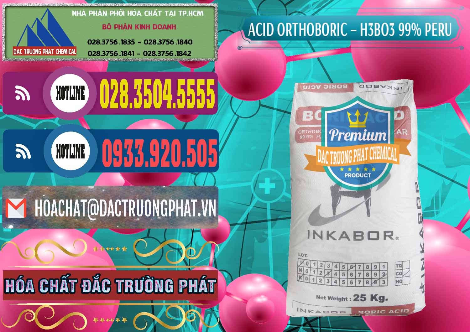 Công ty cung ứng & bán Acid Boric – Axit Boric H3BO3 99% Inkabor Peru - 0280 - Nơi cung cấp và kinh doanh hóa chất tại TP.HCM - muabanhoachat.com.vn