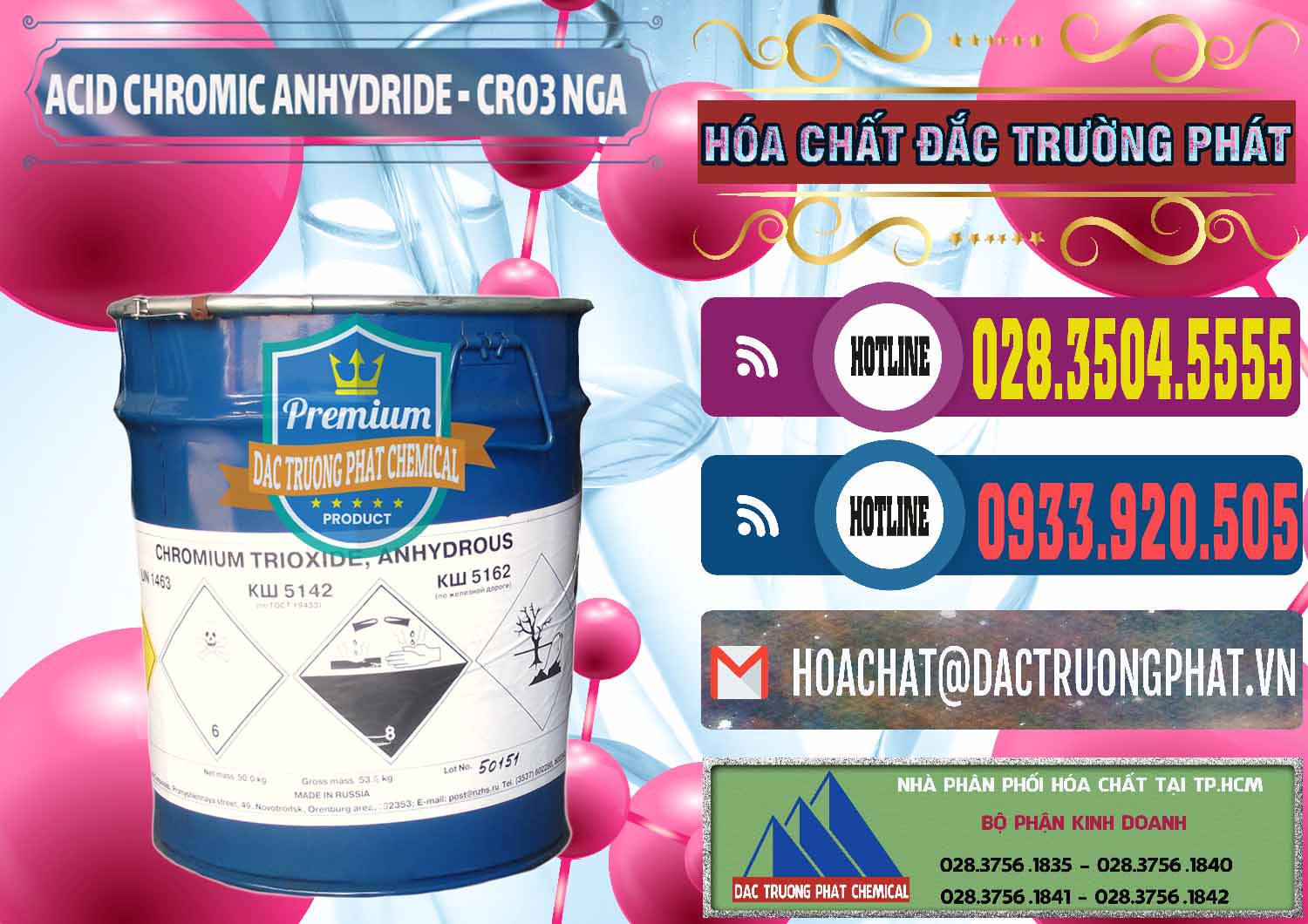 Cty chuyên bán - cung cấp Acid Chromic Anhydride - Cromic CRO3 Nga Russia - 0006 - Nhà cung cấp & nhập khẩu hóa chất tại TP.HCM - muabanhoachat.com.vn