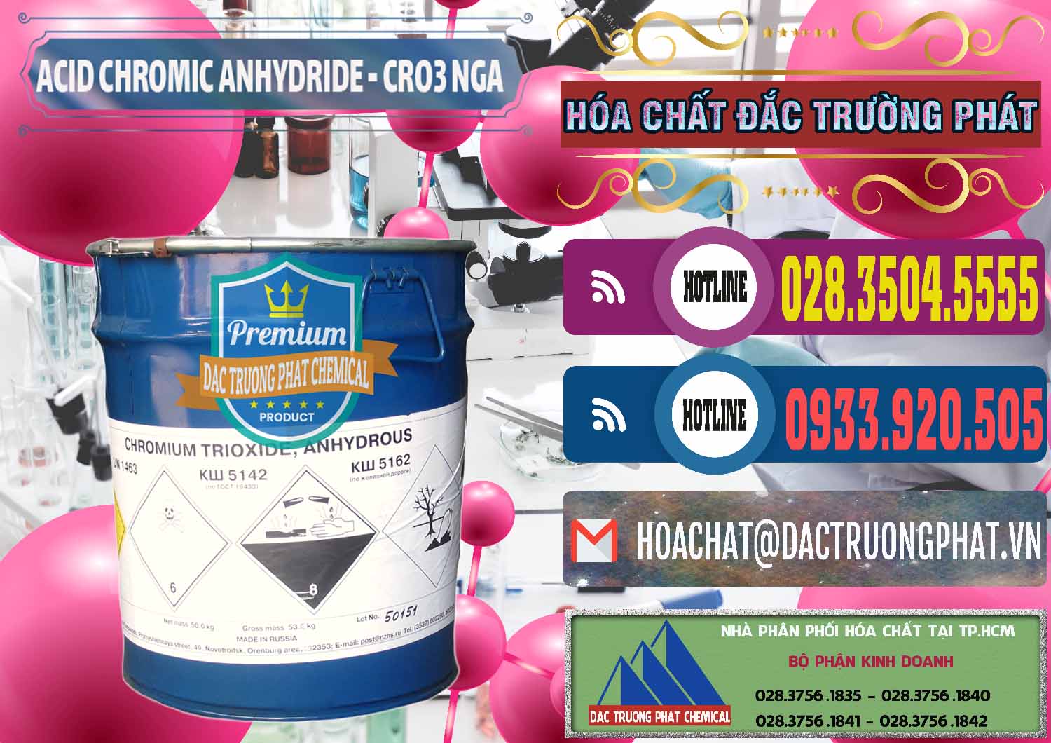 Nơi chuyên bán - cung cấp Acid Chromic Anhydride - Cromic CRO3 Nga Russia - 0006 - Cty chuyên bán - phân phối hóa chất tại TP.HCM - muabanhoachat.com.vn