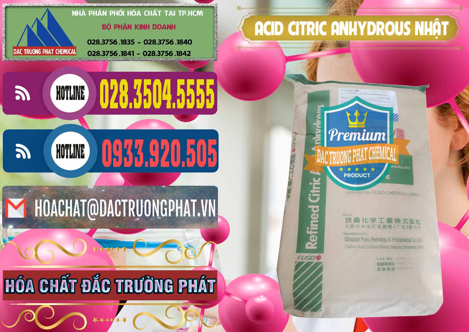 Đơn vị chuyên phân phối - bán Acid Citric - Axit Citric Anhydrous FUSO Nhật Japan - 0439 - Nhà cung cấp và bán hóa chất tại TP.HCM - muabanhoachat.com.vn