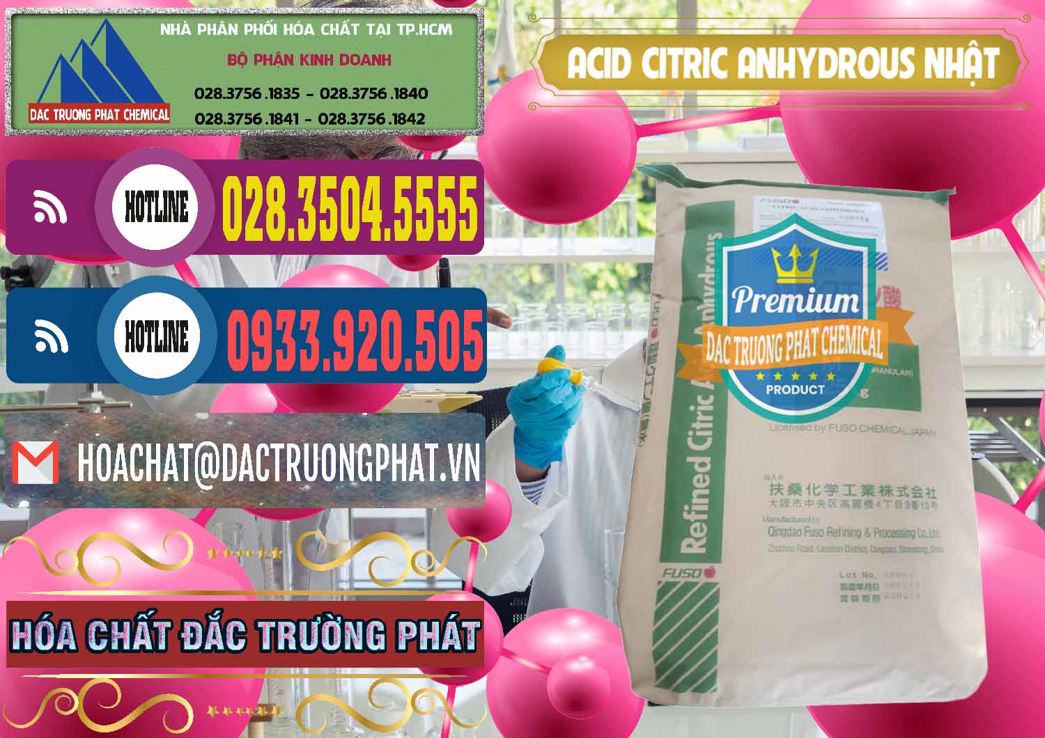 Công ty nhập khẩu - bán Acid Citric - Axit Citric Anhydrous FUSO Nhật Japan - 0439 - Cty cung cấp ( phân phối ) hóa chất tại TP.HCM - muabanhoachat.com.vn
