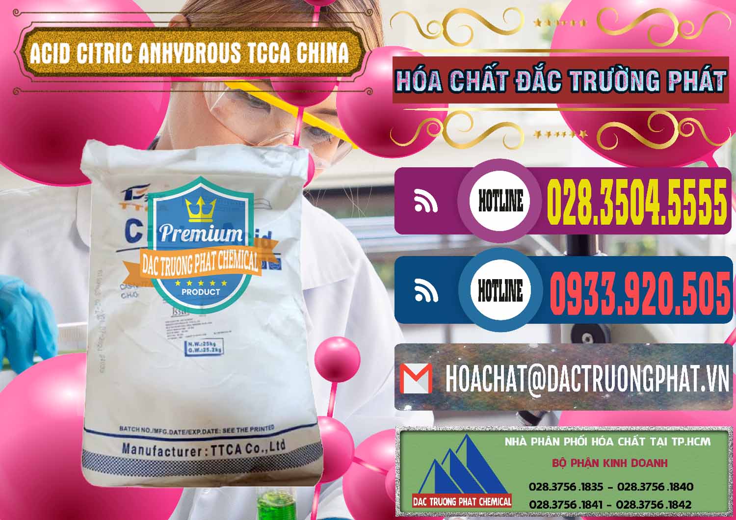 Nơi cung cấp và bán Acid Citric - Axit Citric Anhydrous TCCA Trung Quốc China - 0442 - Cty chuyên bán _ cung cấp hóa chất tại TP.HCM - muabanhoachat.com.vn