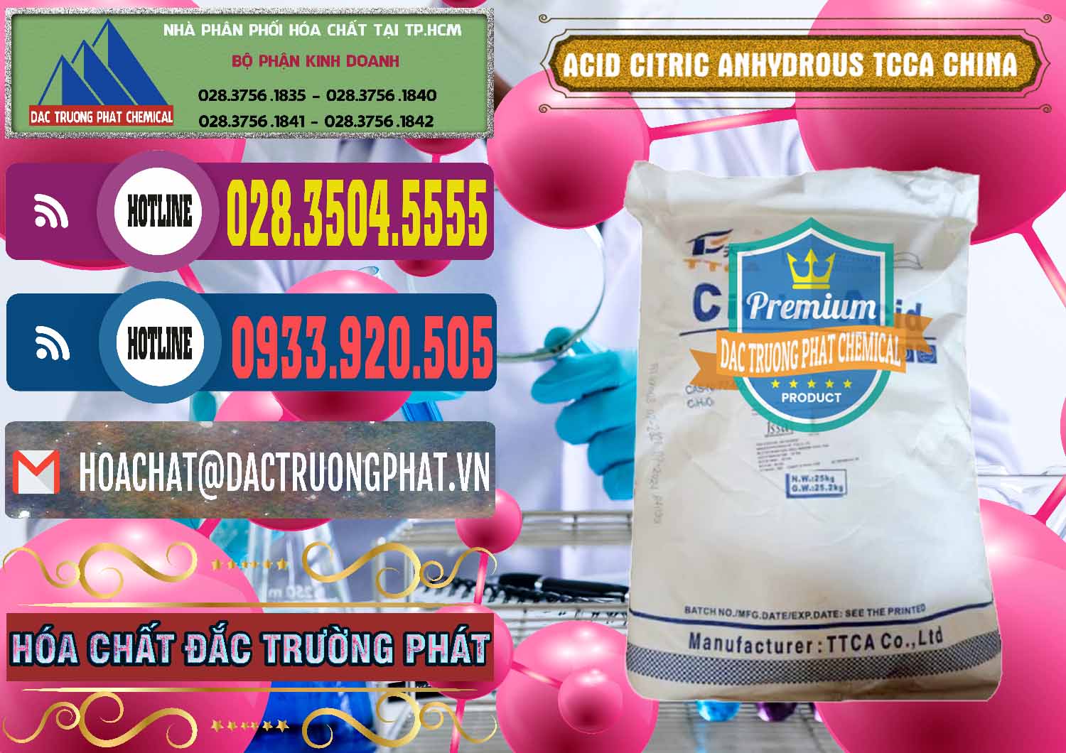 Công ty cung ứng ( bán ) Acid Citric - Axit Citric Anhydrous TCCA Trung Quốc China - 0442 - Công ty bán - cung cấp hóa chất tại TP.HCM - muabanhoachat.com.vn
