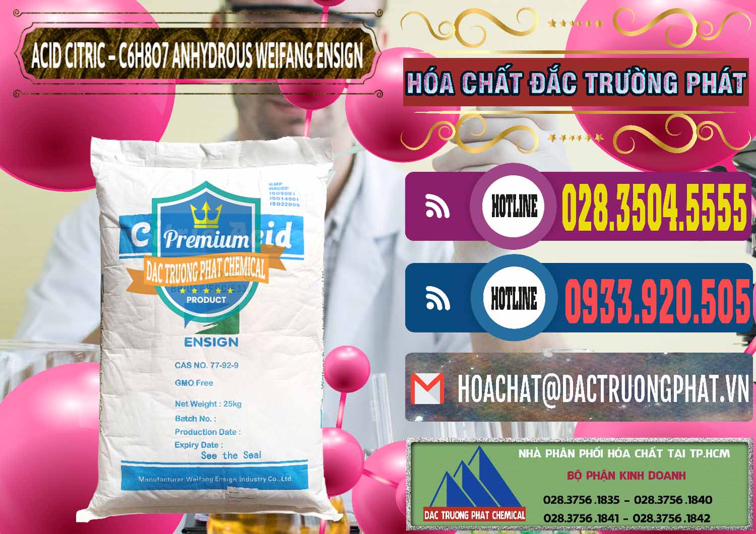 Cty bán _ cung cấp Acid Citric - Axit Citric Khan Anhydrous Weifang Trung Quốc China - 0008 - Công ty kinh doanh ( phân phối ) hóa chất tại TP.HCM - muabanhoachat.com.vn
