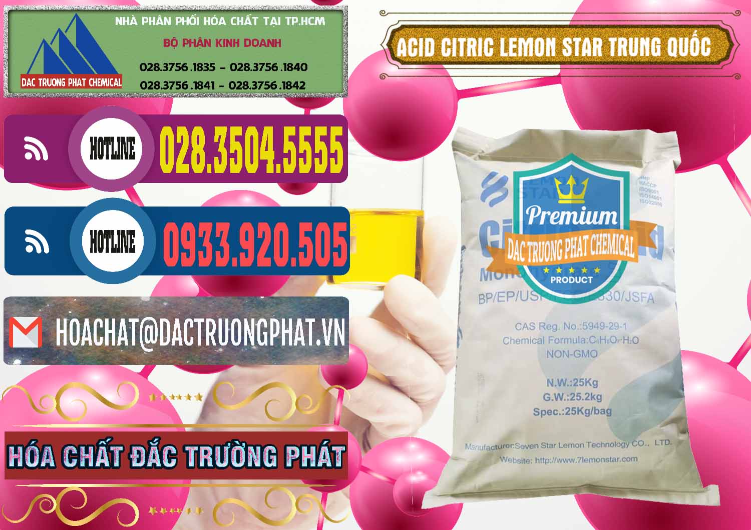 Cty chuyên nhập khẩu _ bán Acid Citric - Axit Citric BP/EP/USP/FCC/E330 Lemon Star Trung Quốc China - 0286 - Cty chuyên nhập khẩu & cung cấp hóa chất tại TP.HCM - muabanhoachat.com.vn