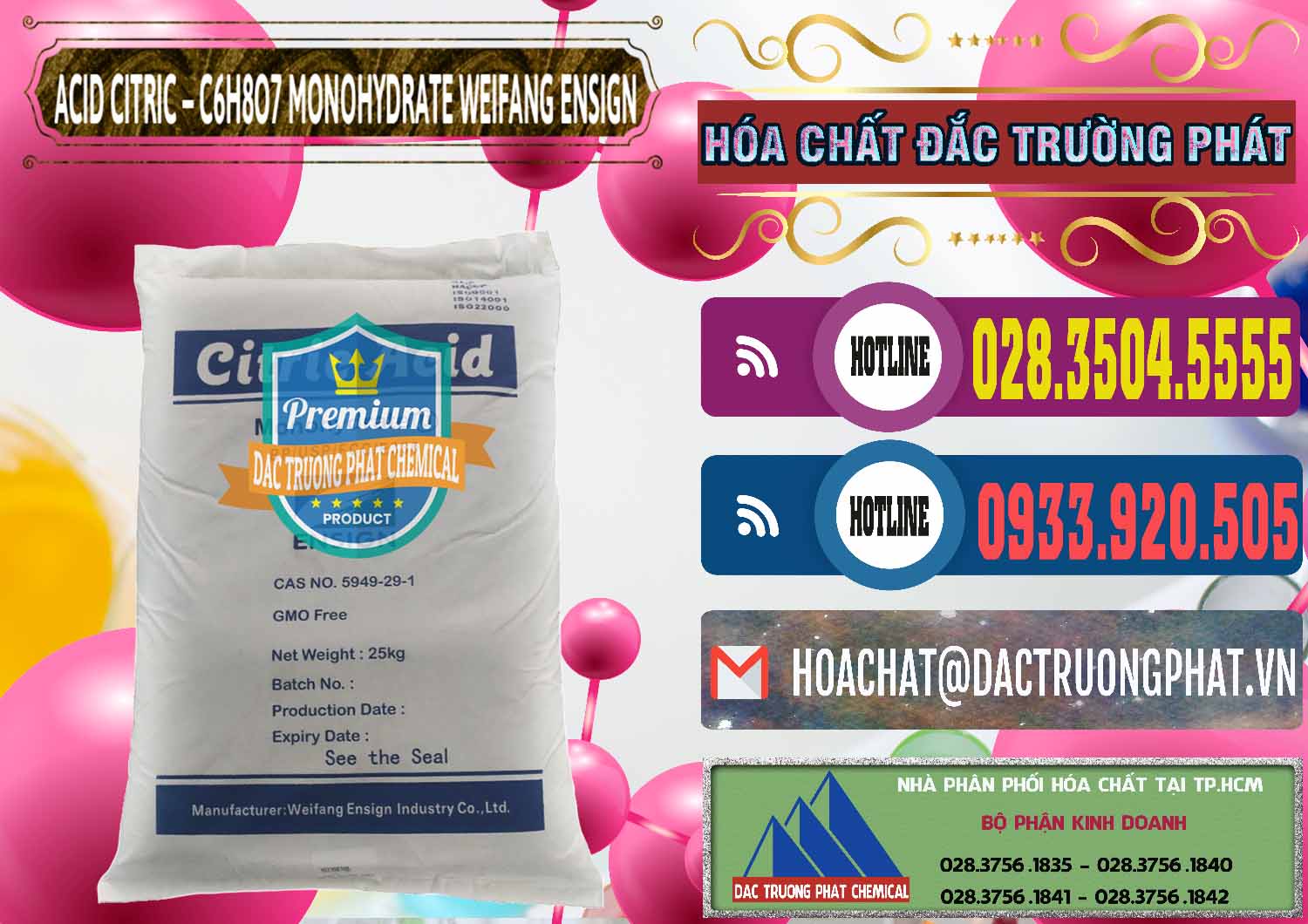 Chuyên cung cấp & bán Acid Citric - Axit Citric Monohydrate Weifang Trung Quốc China - 0009 - Nhà phân phối và kinh doanh hóa chất tại TP.HCM - muabanhoachat.com.vn
