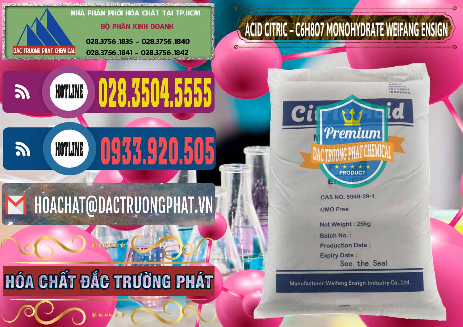 Nơi nhập khẩu & bán Acid Citric - Axit Citric Monohydrate Weifang Trung Quốc China - 0009 - Cty bán _ phân phối hóa chất tại TP.HCM - muabanhoachat.com.vn