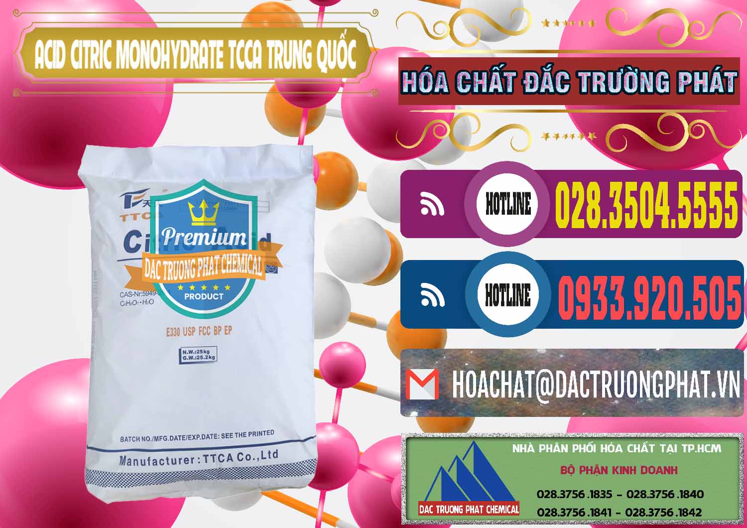 Đơn vị phân phối và bán Acid Citric - Axit Citric Monohydrate TCCA Trung Quốc China - 0441 - Phân phối - cung cấp hóa chất tại TP.HCM - muabanhoachat.com.vn