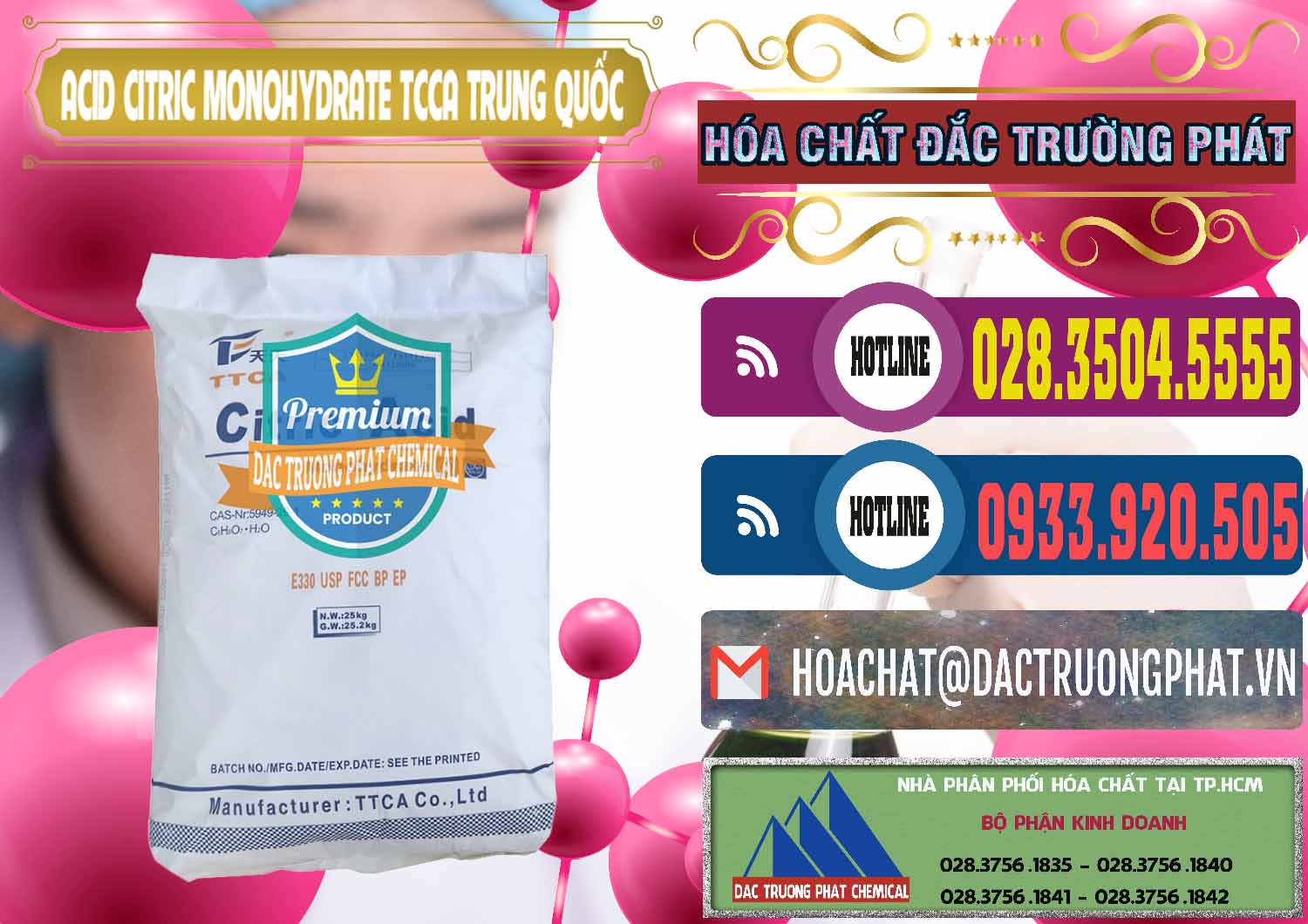 Công ty cung cấp và bán Acid Citric - Axit Citric Monohydrate TCCA Trung Quốc China - 0441 - Cty chuyên bán - cung cấp hóa chất tại TP.HCM - muabanhoachat.com.vn