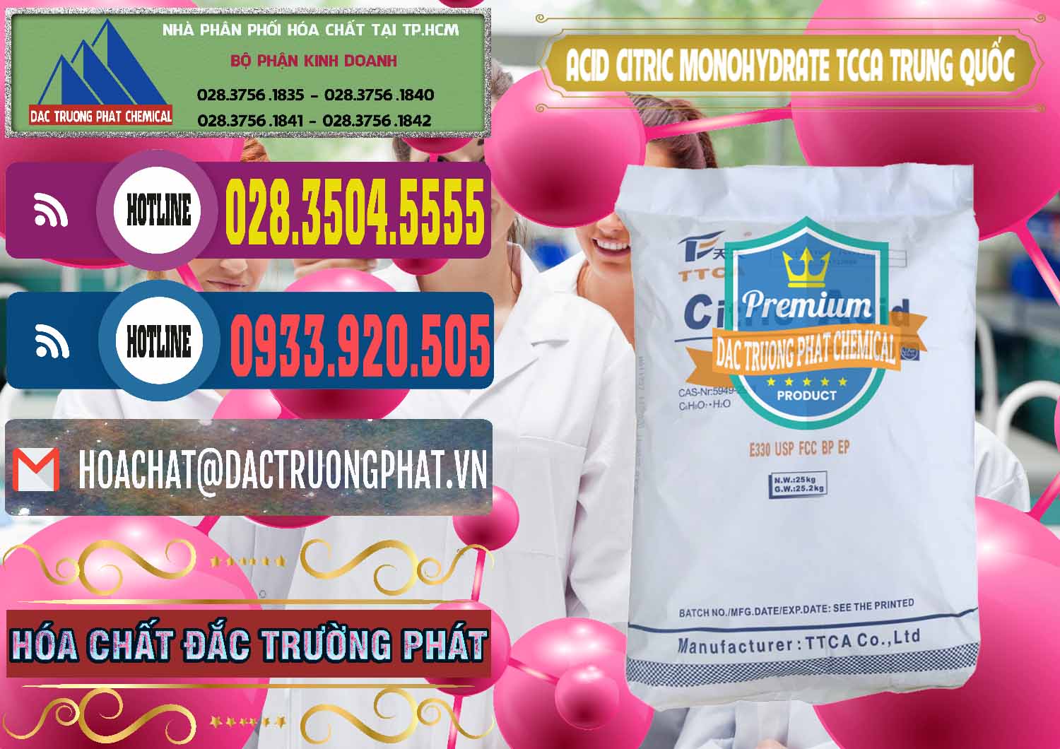 Chuyên cung cấp ( bán ) Acid Citric - Axit Citric Monohydrate TCCA Trung Quốc China - 0441 - Chuyên cung cấp ( phân phối ) hóa chất tại TP.HCM - muabanhoachat.com.vn