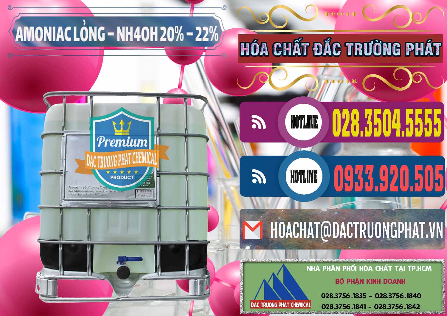 Cty chuyên bán & cung cấp Amoniac Lỏng – NH4OH 20% – 22% Việt Nam - 0185 - Công ty chuyên cung cấp & bán hóa chất tại TP.HCM - muabanhoachat.com.vn