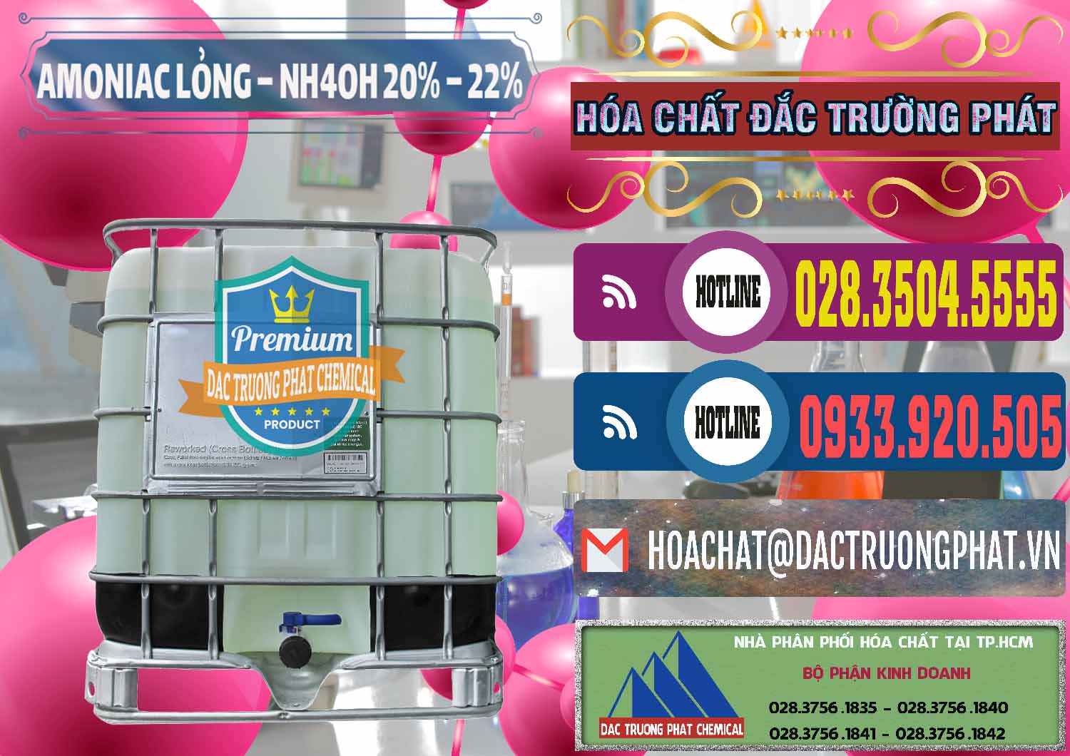 Chuyên cung cấp & bán Amoniac Lỏng – NH4OH 20% – 22% Việt Nam - 0185 - Đơn vị chuyên cung cấp và bán hóa chất tại TP.HCM - muabanhoachat.com.vn