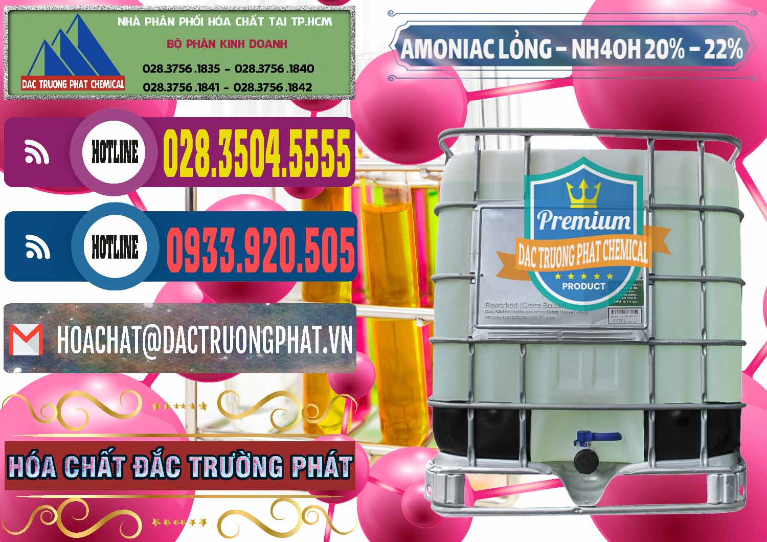 Nhà phân phối _ cung cấp Amoniac Lỏng – NH4OH 20% – 22% Việt Nam - 0185 - Kinh doanh & phân phối hóa chất tại TP.HCM - muabanhoachat.com.vn
