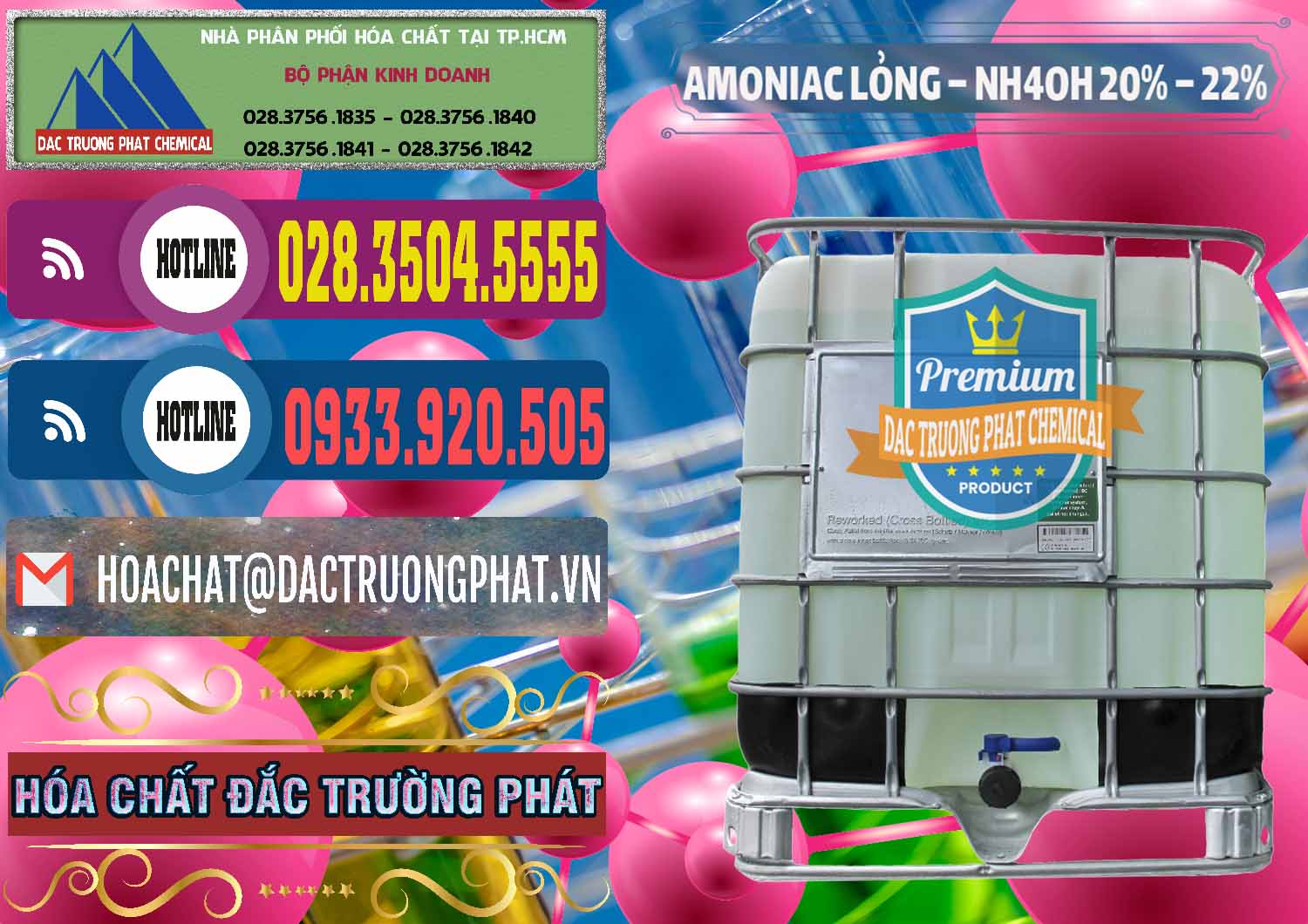Công ty chuyên kinh doanh - bán Amoniac Lỏng – NH4OH 20% – 22% Việt Nam - 0185 - Đơn vị chuyên phân phối ( cung ứng ) hóa chất tại TP.HCM - muabanhoachat.com.vn