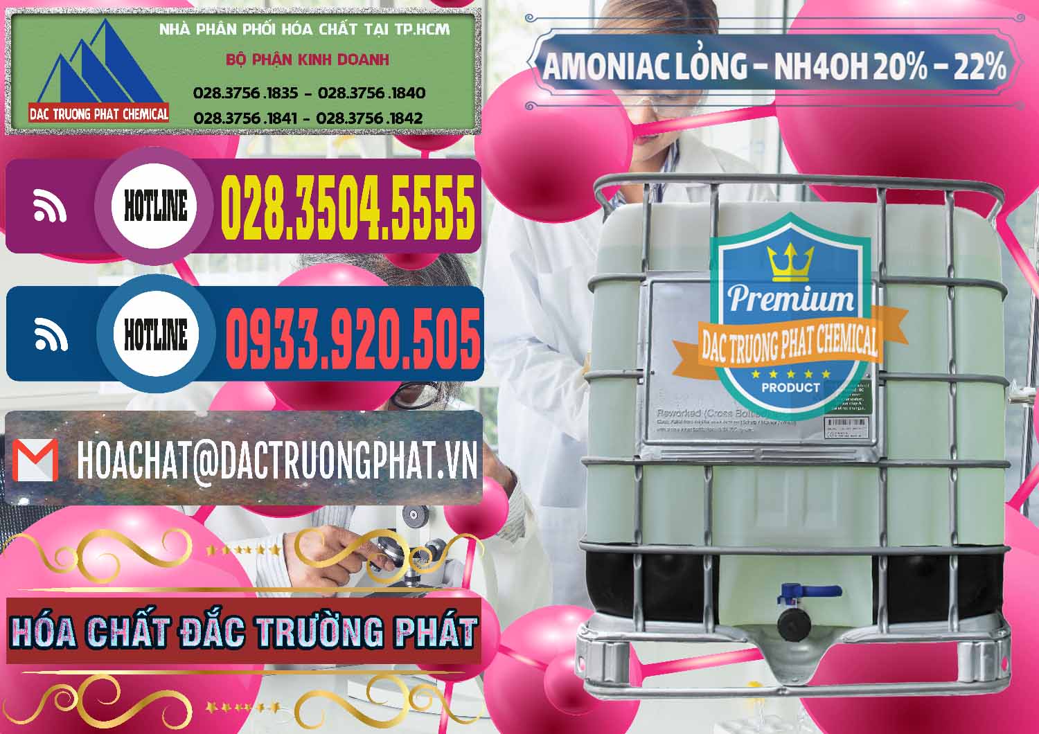 Đơn vị chuyên cung ứng _ phân phối Amoniac Lỏng – NH4OH 20% – 22% Việt Nam - 0185 - Cty kinh doanh ( cung cấp ) hóa chất tại TP.HCM - muabanhoachat.com.vn