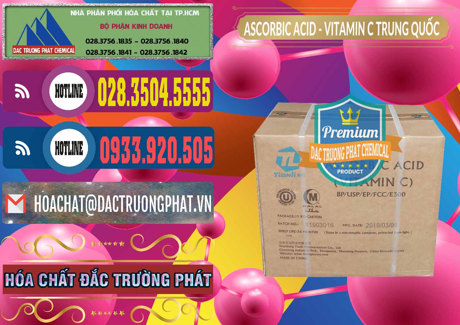 Cty bán _ cung cấp Axit Ascorbic - Vitamin C Trung Quốc China - 0309 - Nơi cung cấp ( phân phối ) hóa chất tại TP.HCM - muabanhoachat.com.vn