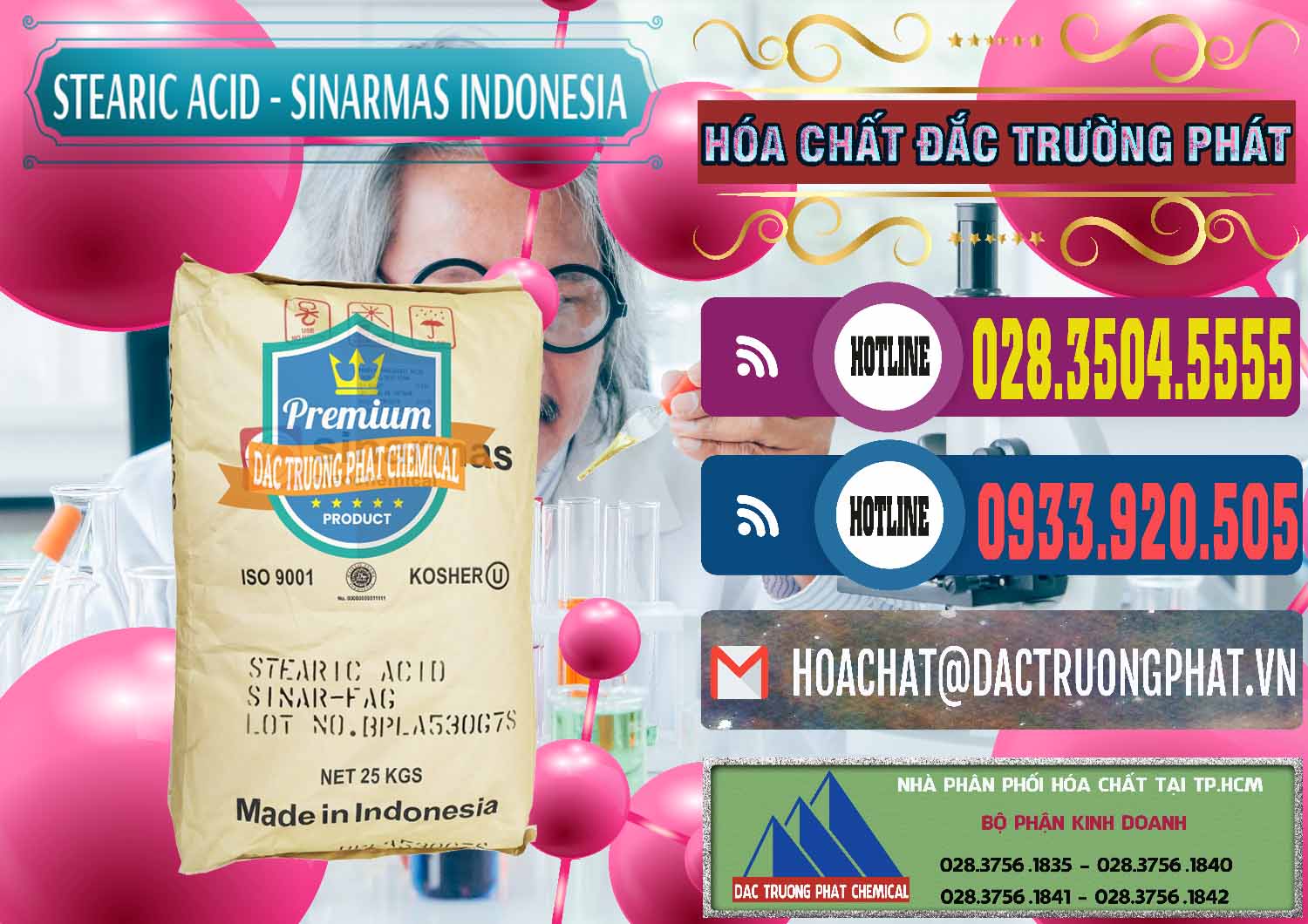Nhà cung ứng & bán Axit Stearic - Stearic Acid Sinarmas Indonesia - 0389 - Kinh doanh và cung cấp hóa chất tại TP.HCM - muabanhoachat.com.vn