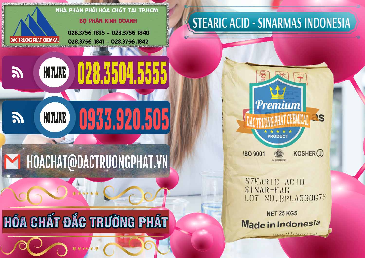 Chuyên phân phối - bán Axit Stearic - Stearic Acid Sinarmas Indonesia - 0389 - Nhà phân phối - cung cấp hóa chất tại TP.HCM - muabanhoachat.com.vn