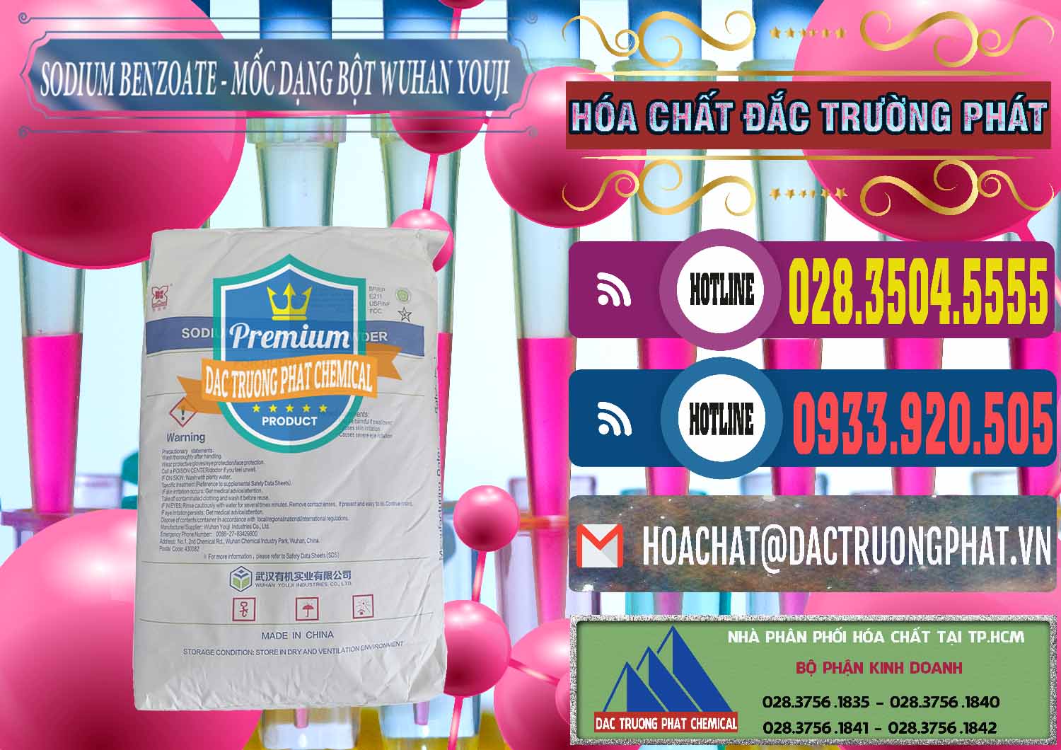 Chuyên kinh doanh và bán Sodium Benzoate - Mốc Dạng Bột Food Grade Wuhan Youji Trung Quốc China - 0275 - Phân phối _ cung cấp hóa chất tại TP.HCM - muabanhoachat.com.vn