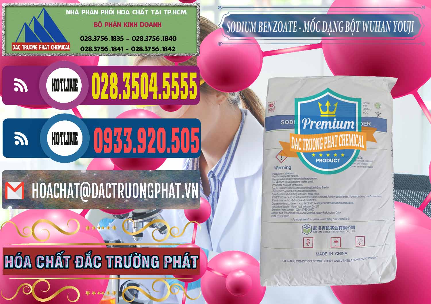 Nơi nhập khẩu _ bán Sodium Benzoate - Mốc Dạng Bột Food Grade Wuhan Youji Trung Quốc China - 0275 - Cty bán & cung cấp hóa chất tại TP.HCM - muabanhoachat.com.vn