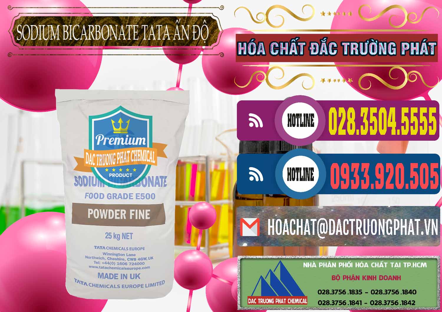 Nhập khẩu ( bán ) Sodium Bicarbonate – Bicar NaHCO3 E500 Thực Phẩm Food Grade Tata Ấn Độ India - 0261 - Đơn vị cung cấp & nhập khẩu hóa chất tại TP.HCM - muabanhoachat.com.vn