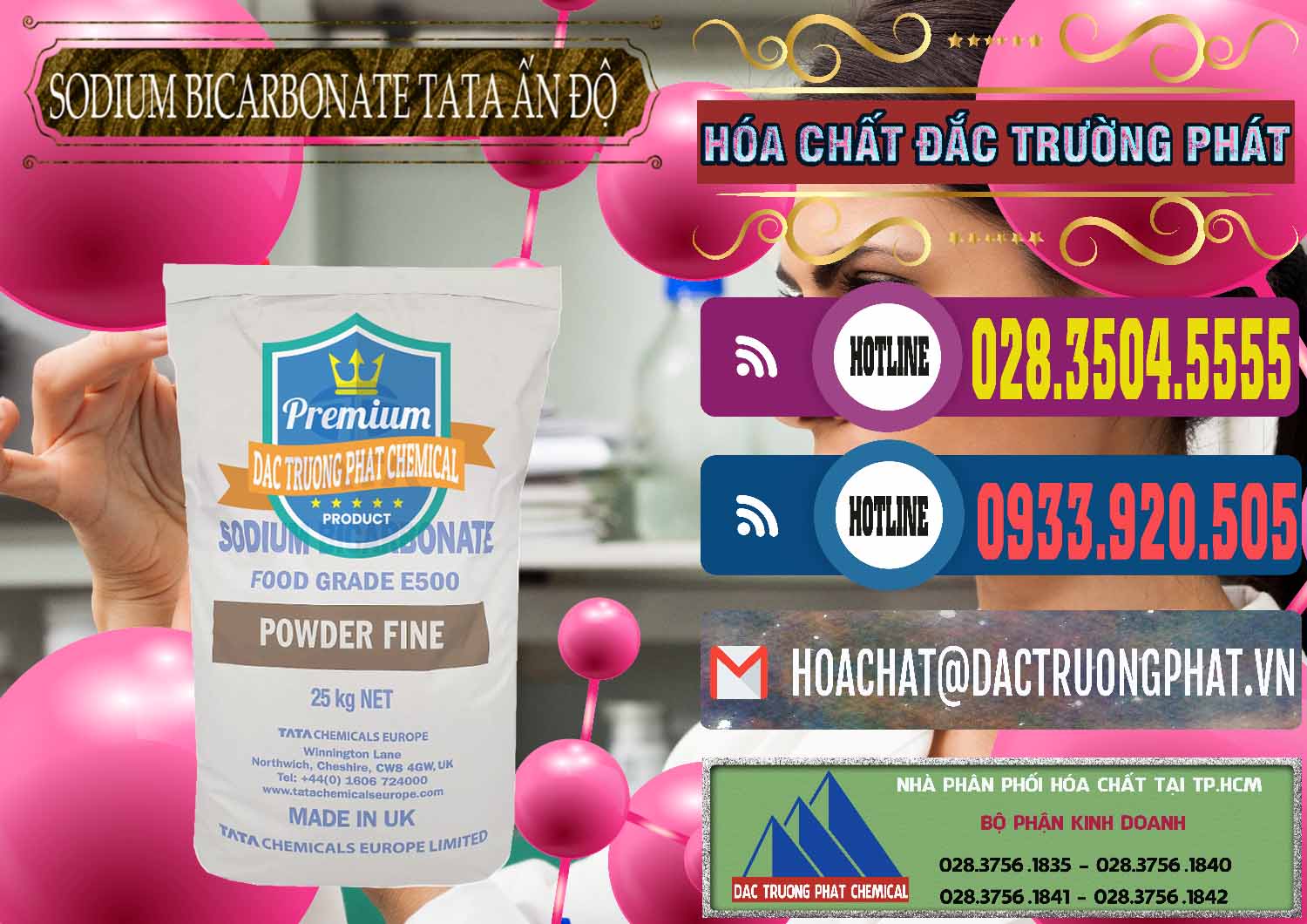 Công ty chuyên bán & cung ứng Sodium Bicarbonate – Bicar NaHCO3 E500 Thực Phẩm Food Grade Tata Ấn Độ India - 0261 - Cty chuyên cung cấp và nhập khẩu hóa chất tại TP.HCM - muabanhoachat.com.vn