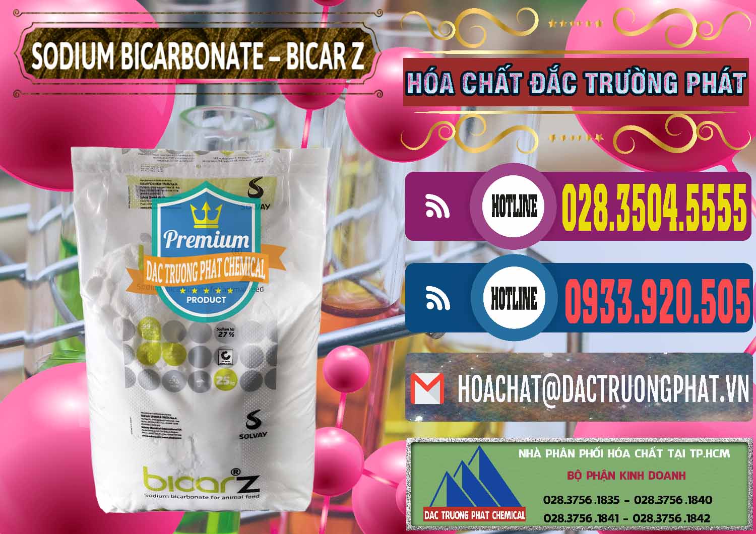 Đơn vị nhập khẩu và bán Sodium Bicarbonate – NaHCO3 Bicar Z Ý Italy Solvay - 0139 - Cty chuyên nhập khẩu - cung cấp hóa chất tại TP.HCM - muabanhoachat.com.vn