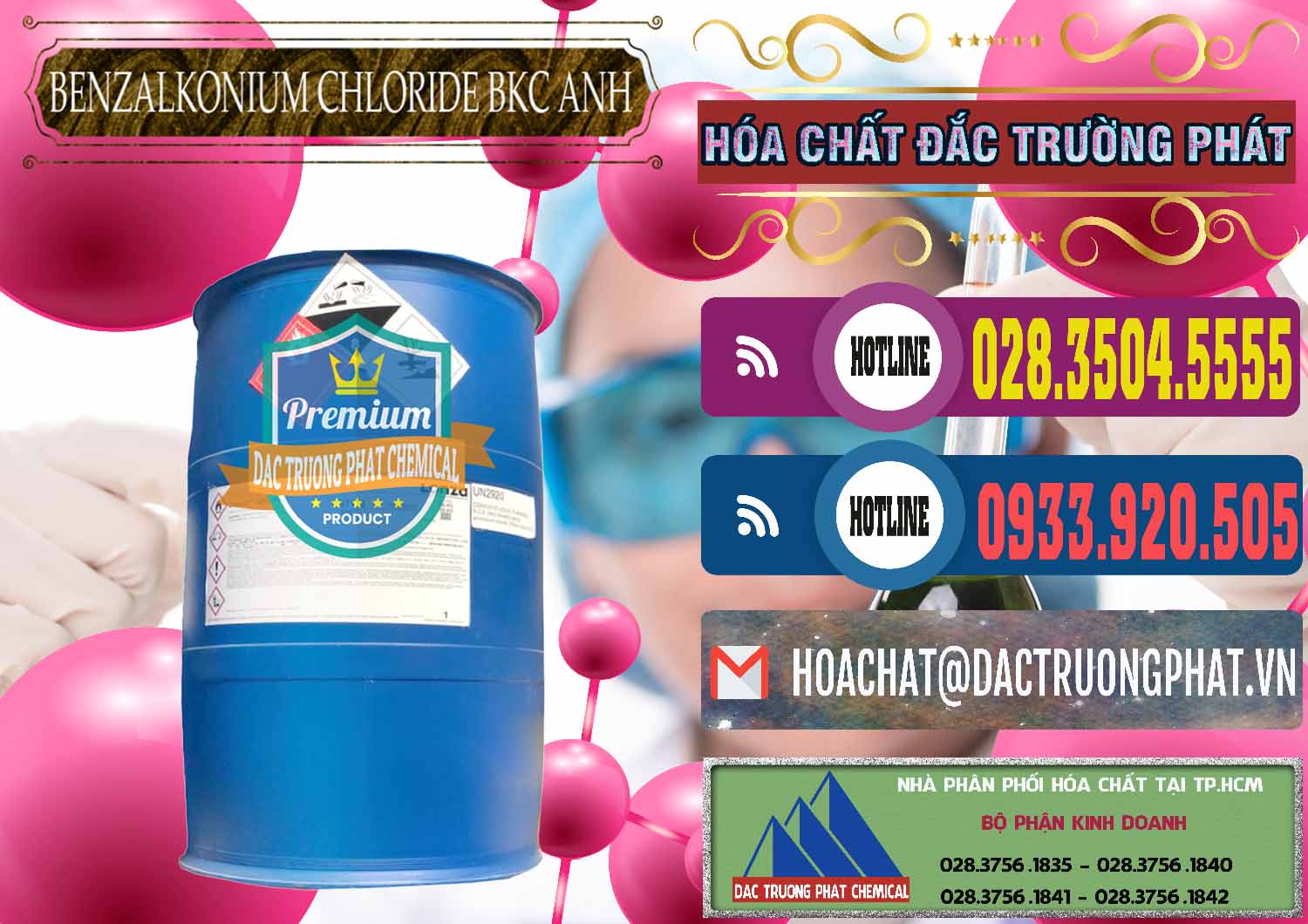 Đơn vị chuyên phân phối ( bán ) BKC - Benzalkonium Chloride 80% Anh Quốc Uk Kingdoms - 0457 - Công ty chuyên cung cấp ( kinh doanh ) hóa chất tại TP.HCM - muabanhoachat.com.vn