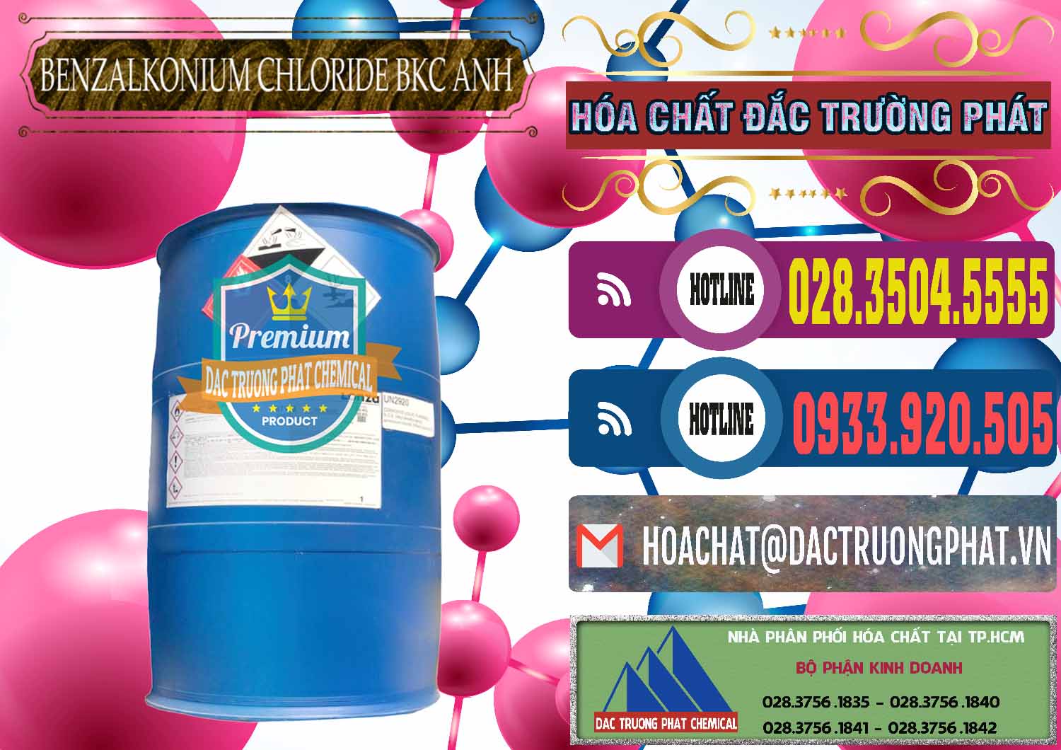 Cty chuyên cung cấp _ bán BKC - Benzalkonium Chloride 80% Anh Quốc Uk Kingdoms - 0457 - Nơi chuyên kinh doanh và phân phối hóa chất tại TP.HCM - muabanhoachat.com.vn