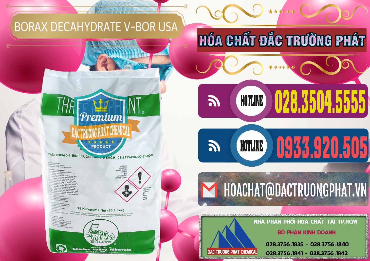 Nơi kinh doanh ( bán ) Borax Decahydrate NA2B4O7.10H2O Mỹ V-Bor Usa - 0032 - Công ty chuyên cung cấp - kinh doanh hóa chất tại TP.HCM - muabanhoachat.com.vn