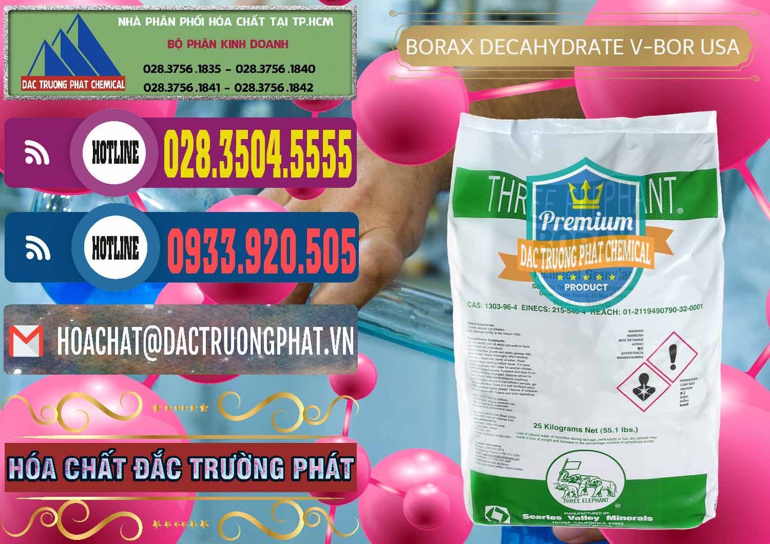 Đơn vị chuyên bán và cung ứng Borax Decahydrate NA2B4O7.10H2O Mỹ V-Bor Usa - 0032 - Đơn vị kinh doanh & phân phối hóa chất tại TP.HCM - muabanhoachat.com.vn
