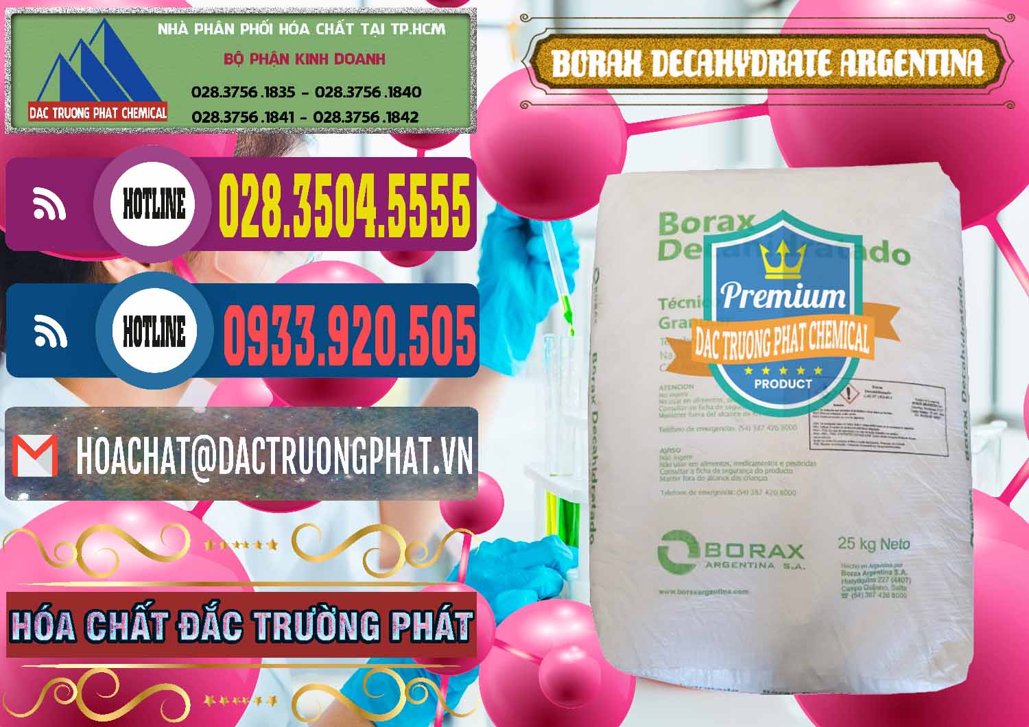 Nơi kinh doanh ( bán ) Borax Decahydrate Argentina - 0446 - Đơn vị chuyên nhập khẩu & phân phối hóa chất tại TP.HCM - muabanhoachat.com.vn
