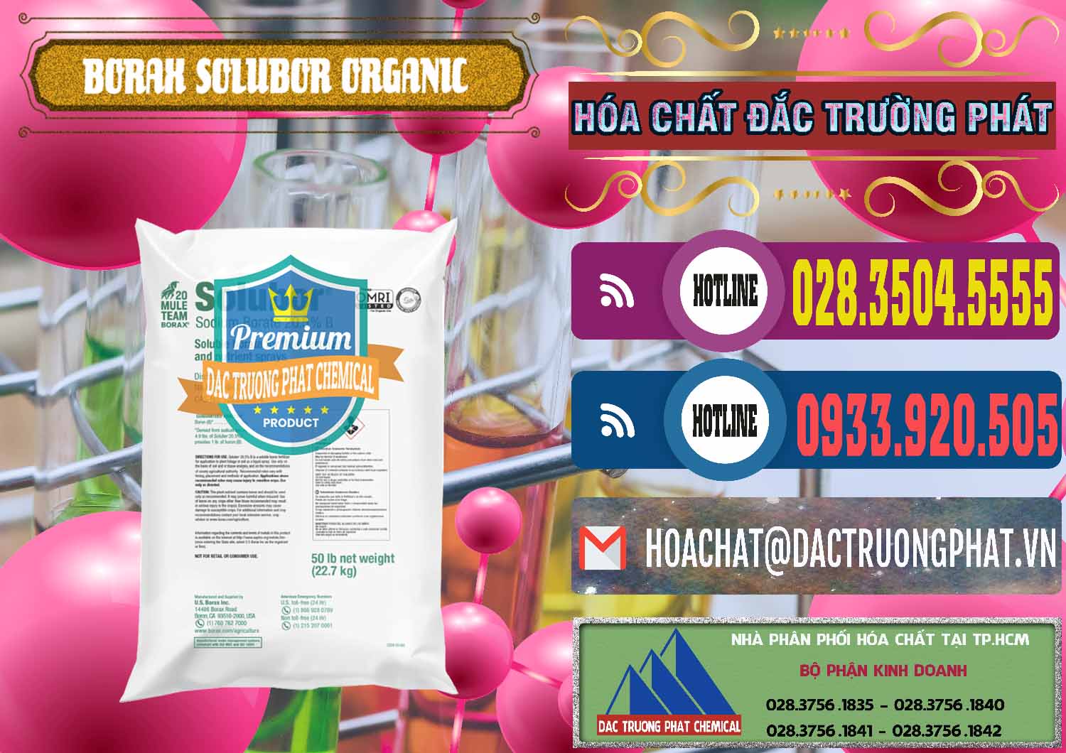 Nơi bán & phân phối Borax Hữu Cơ Solubor Organic Mỹ Usa - Mule 20 Team - 0458 - Đơn vị cung ứng & phân phối hóa chất tại TP.HCM - muabanhoachat.com.vn