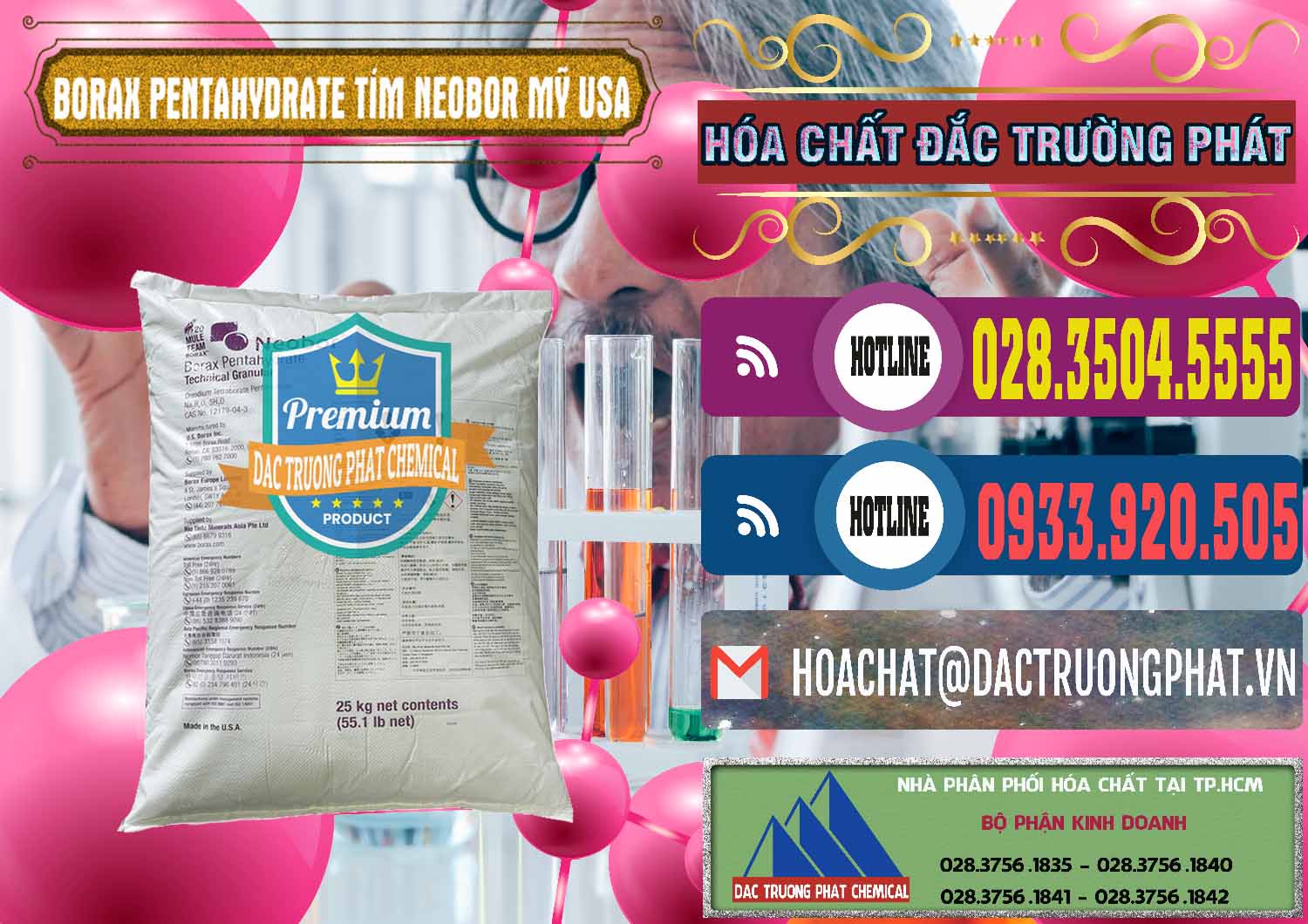 Đơn vị kinh doanh & bán Borax Pentahydrate Bao Tím Neobor TG Mỹ Usa - 0277 - Nơi phân phối & nhập khẩu hóa chất tại TP.HCM - muabanhoachat.com.vn