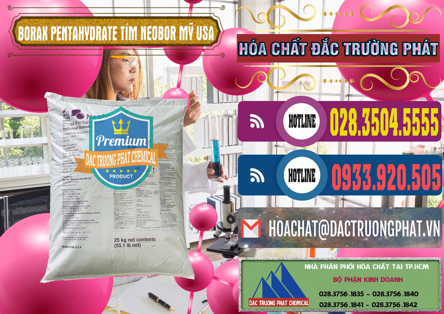 Đơn vị chuyên cung cấp - bán Borax Pentahydrate Bao Tím Neobor TG Mỹ Usa - 0277 - Cung cấp - phân phối hóa chất tại TP.HCM - muabanhoachat.com.vn