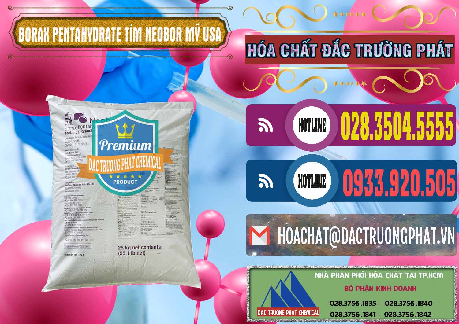 Đơn vị bán ( phân phối ) Borax Pentahydrate Bao Tím Neobor TG Mỹ Usa - 0277 - Đơn vị kinh doanh & phân phối hóa chất tại TP.HCM - muabanhoachat.com.vn