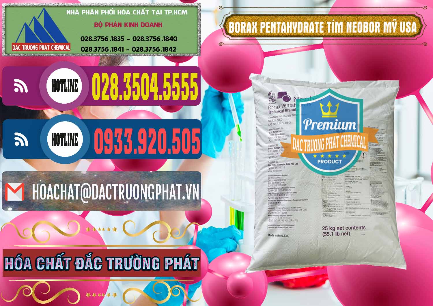 Kinh doanh và bán Borax Pentahydrate Bao Tím Neobor TG Mỹ Usa - 0277 - Nơi phân phối ( cung cấp ) hóa chất tại TP.HCM - muabanhoachat.com.vn