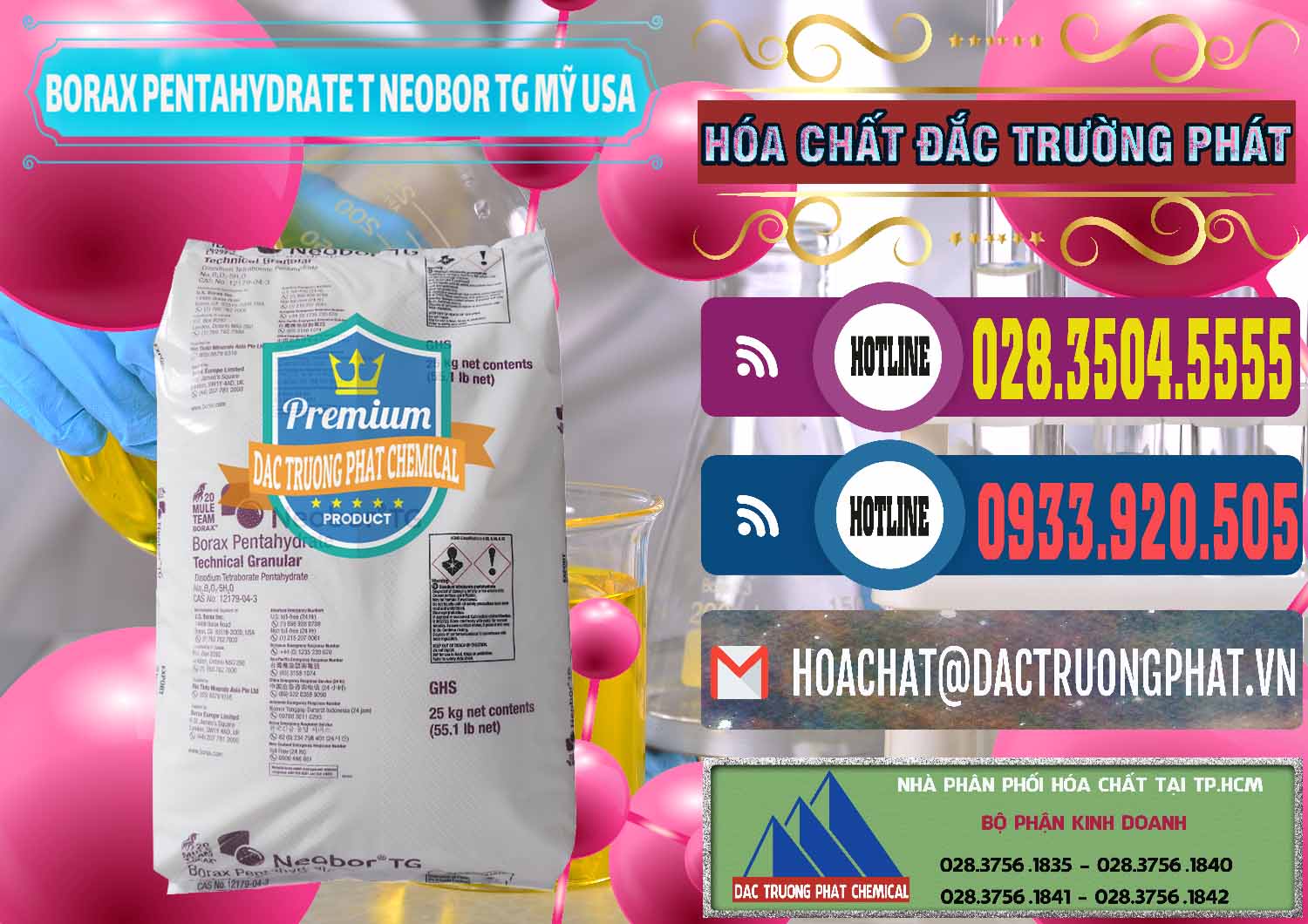 Cty chuyên cung ứng và bán Borax Pentahydrate Technical Granular Neobor TG Mỹ Usa - 0225 - Nhà phân phối ( cung ứng ) hóa chất tại TP.HCM - muabanhoachat.com.vn