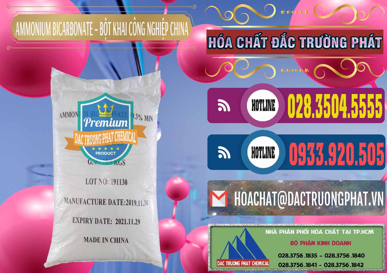 Chuyên bán và cung cấp Ammonium Bicarbonate – Bột Khai Công Nghiệp Trung Quốc China - 0020 - Chuyên cung cấp và nhập khẩu hóa chất tại TP.HCM - muabanhoachat.com.vn